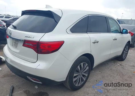 2015 Acura Mdx Technology из США, поврежденный, VIN 5FRYD3H67FB008221